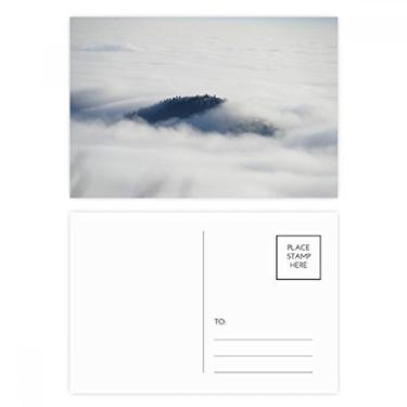 Imagem de Clouds Fog Sky Mountain Nature Forest Conjunto de cartões postais de aniversário para enviar cartões de agradecimento