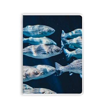 Imagem de Agenda de capa macia com estampa de animal de peixe, organismo marítimo tropical, capa de goma