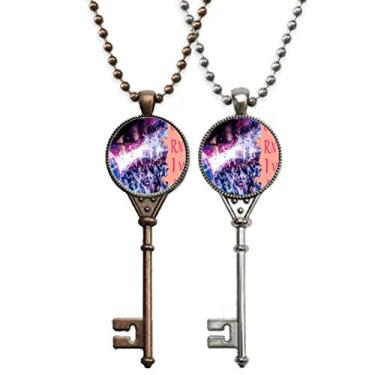 Imagem de OFFbb-USA Colar de chaveiro de carnaval holofote para decoração de casais