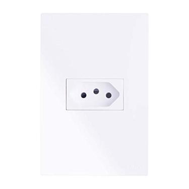 Imagem de CJ TOMADA 10A HORIZONTAL - BLUX HOME BRANCA - BHM10452-3BR