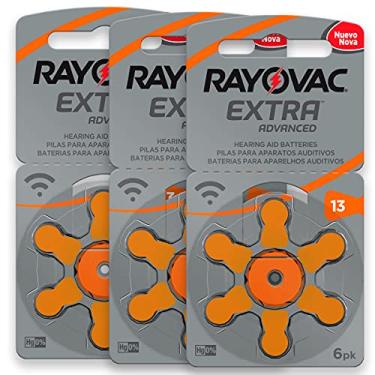 Imagem de Pilha Auditiva 13 Rayovac Bateria Pr48 kit 18 unidades