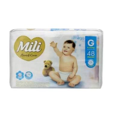 Imagem de Fralda Infantil Mili Love & Care Premium G C/48