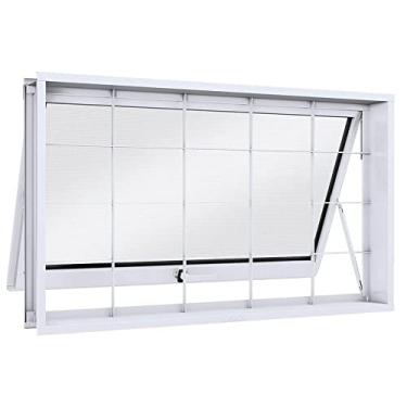 Imagem de Máxim Ar com Grade Quadrada Lucasa Facilità 60cmx100cm Branco