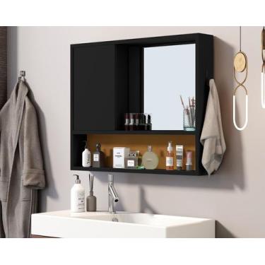Imagem de Armario Com Espelho  Amon Para Banheiro Pequeno E Medio, Armario De Ba