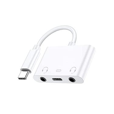 Imagem de Placa de som tipo C, interface de áudio USB-C 3,5 mm multiportas para fone de ouvido alto-falante computadores acessório