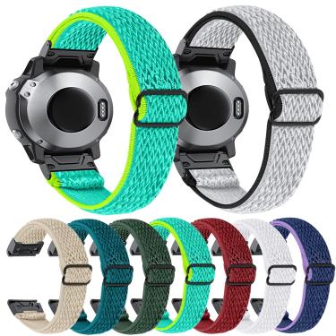 Imagem de Essidi-cinta elástica de nylon para Garmin Fenix  pulseira de relógio esportivo  laço para Garmin