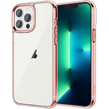 Imagem de JETech Capa para iPhone 13 Pro Max 6,7 Polegadas, Case Protetora de Telefone à Prova de Choque Não-Amarelecimento, Capinha Parte Traseira Transparente Anti-Riscos (Rosa Ouro)