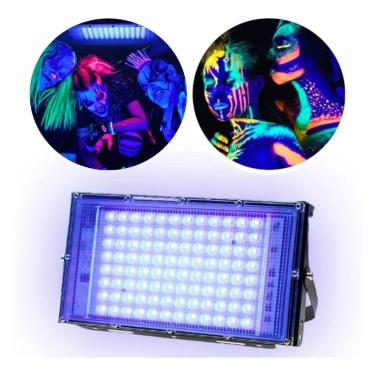 Imagem de Refletor LED 100W UV Black Light Outdoor à prova d`água