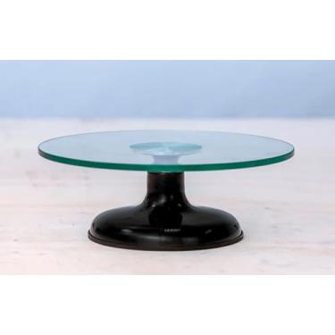 Imagem de BAILARINA DE VIDRO GIRATÓRIA PARA CONFEITAR ROLAMENTO DUPLO PROFISSIONAL (Preto)