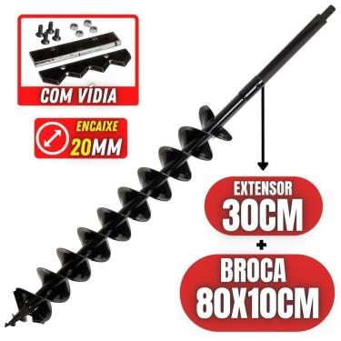 Imagem de Broca 800mm X 100mm Com Espiral Duplo E Lâmina De Vídia
