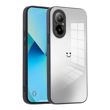 Imagem de XINYEXIN Capa de telefone de vidro gradiente para Xiaomi 14 Ultra Cover - fina protetora, amortecedor de silicone macio, à prova de choque e resistente a arranhões - preta