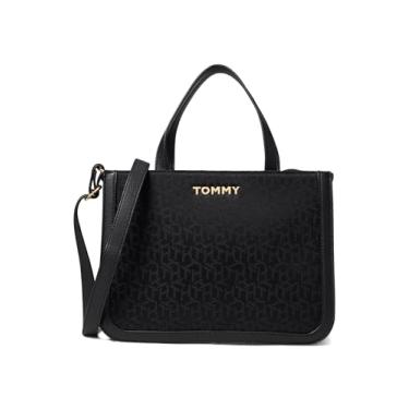 Imagem de Tommy Hilfiger Bolsa feminina Tamara II Convertible Rz, Tonal preto, Medium