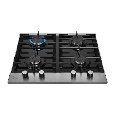 Imagem de FISCHER COOKTOP À GÁS 4 BOCAS PLATINIUM MESA VIDRO PRETO 33800-92121