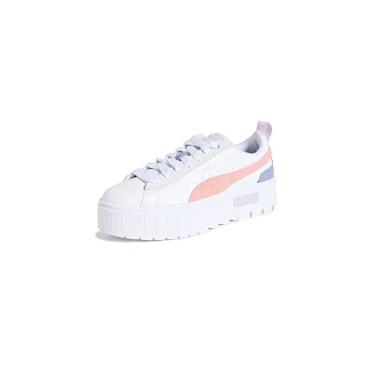 Imagem de PUMA Tênis feminino Mayze Mix, Branco/Rosa Poeira, 40