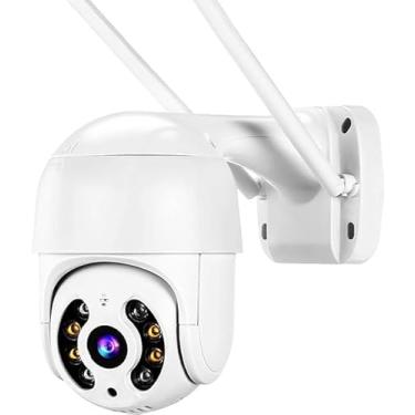 Imagem de 3MP Smart Câmera de Segurança, Wifi Camera IP sem fio externa 360 Dome Rastreamento Humano Prova D'água Infravermelho visão noturna intercomunicador de voz bidirecional Camera digital Vigilância ICSEE