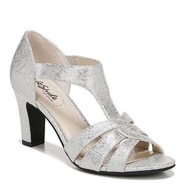 Imagem de LifeStride Sandália feminina caramelo, Prata, 10 Wide