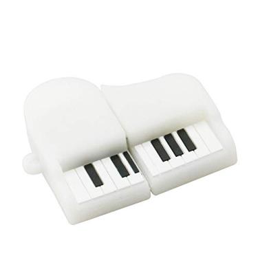Imagem de 8GB White Piano Modelo USB Flash Drive Pen Drive PenDrive PenDrive USB 2.0 Memory Stick USB Drive USB Flash Disk Thumb Drive U Disk