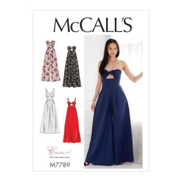 Imagem de McCall's Patterns Vestidos e macacões femininos com estampa de costura, multicolorido