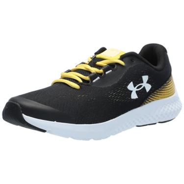 Imagem de Under Armour Tênis infantil masculino Charged Rogue 4, (003) preto/táxi/branco, 34, (003) Preto/Táxi/Branco, 5.5 Big Kid