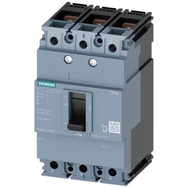 Imagem de Disjuntor Caixa Moldada Tripolar SENTRON 3VM10 16kA 380Vca – Siemens | 40A Cód. 3VM1040-2ED32-0AA0