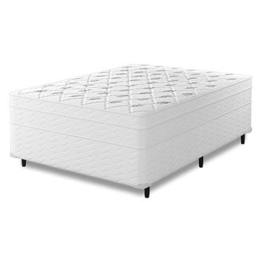 Imagem de Cama Box Casal + Colchão Molas Ensacadas Capitano EPS Europillow 138x188x67cm Full - Maestro Colchões