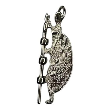 Imagem de META ATACADO, Escolha Seu Guia - Pingentes Orixás Umbanda Candomblé Metal CorCor:Omolú Imagem 3,0 cm Niquelado