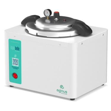 Imagem de Autoclave 5 Litros Manicure Veterinário Podologia Vertical Agnus Verde