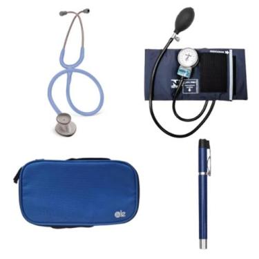 Imagem de Kit Estetoscópio Littmann Lightweight + Esfigmo + Case + Laterna - Cor