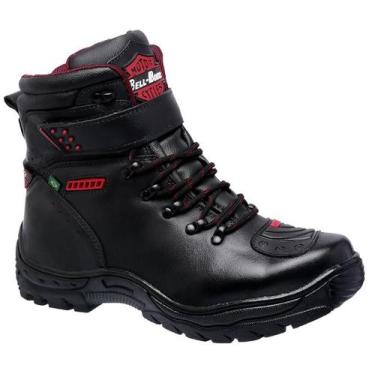 Imagem de Bota Masculina em Couro Linha Motoqueiro Bell Boots, Preto, 41