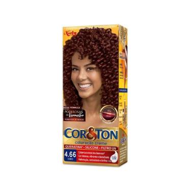 Imagem de Tintura Creme Cor&Ton Niely Bordeaux 4.66 Mini Kit - Cor & Ton