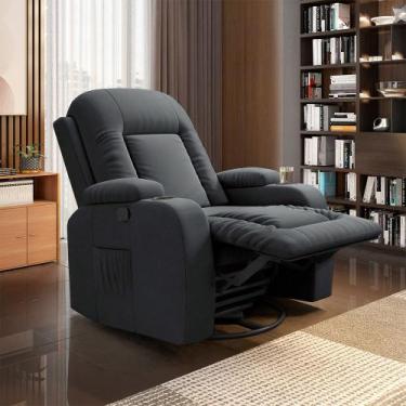 Imagem de Poltrona do Papai Reclinável Giratória e Balanço Sala de Cinema Crihs 