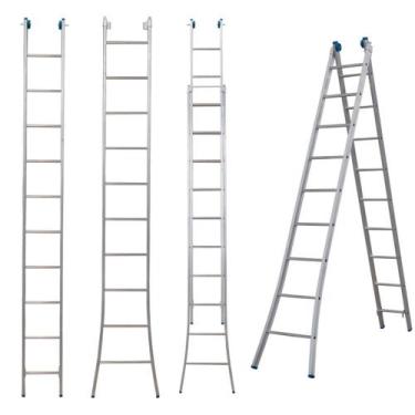 Imagem de Escada Alumínio 3 Em 1 Extensiva 2 X 10 - 20 Degraus Alumasa