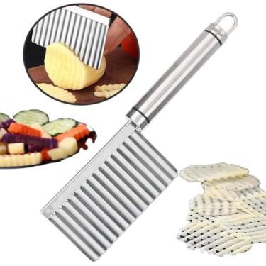 Imagem de Cortador Ondulado Aço Inox Batata Legumes Decorados Chips - Losan