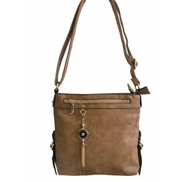 Imagem de Bolsa Feminina Marrom, Alça Transversal, divisórias - Fany, Marrom