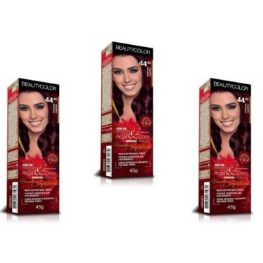 Imagem de TINTURA BEAUTY COLOR CREME ARGAN COLORS 03x96.44 RUIVO CLARO INDECIFRA