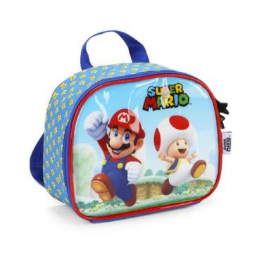Imagem de Lancheira Escolar Térmica Super Mario Bros - Azul B - Luxcel