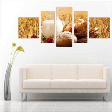 Imagem de Quadro Decorativo Padarias Bolo Cafeterias Decorações 5 Peças TT6 - Vi