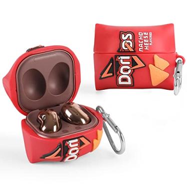 Imagem de (1 pacote) BGAANM Capa de silicone de desenho animado com chaveiro projetado para Samsung Galaxy Buds2 Pro (2022) /Galaxy Buds 2 (2021) /Galaxy Buds Pro (2021) /Galaxy Buds Live (2020) (Dorts)