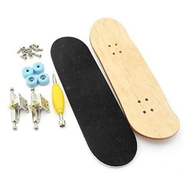 Imagem de Melhor Skate de Dedo Fingerboard com Rolamentos Shape Truck Brinquedo Prancha em Madeira Competição Top todo o Brasil Acessórios Chave Boca Fenda Lixa Menor Baixo Especial Outlet
