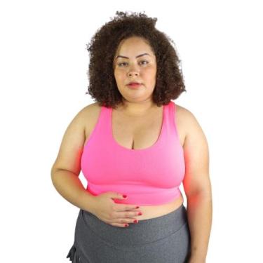 Imagem de Top plus size academia esporte treino feminino - SWG, Rosaneon, GG