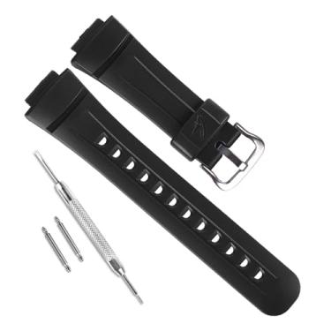 Imagem de Pulseira de relógio de substituição de resina natural impermeável para Casio G-Shock G2900, G2900F, G2900BT (fivela preta/prata)