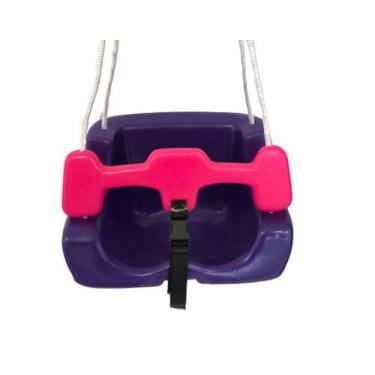 Imagem de Balanço Infantil - Roxa - Valentina Brinquedos - Com Corda