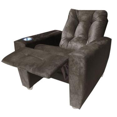 Imagem de Poltrona Reclinavel Papai ou  Mamae Perola - Beatriz  Decor, MARROM