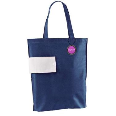 Imagem de Sacola Ecobag em TNT Premium Dobrável 36x41cm Dapper TopGet, Azul