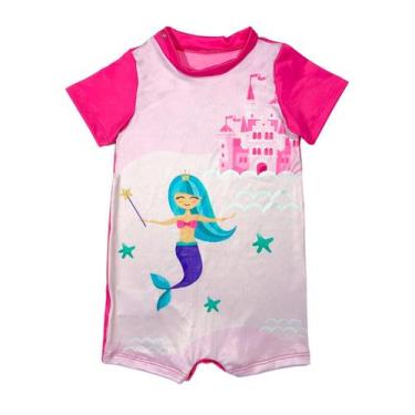 Imagem de Roupa De Banho Infantil Macaquinho Proteção Solar Bebê - Fofotinhos, S