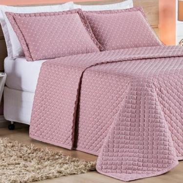 Imagem de Conjunto Cama Casal Queen Size Melody Bordada 200 Fios Extra Macio - R