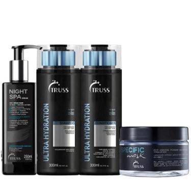 Imagem de Kit Truss Ulltra Hydration - Shampoo 300ml + Condicionador 300ml + Nig