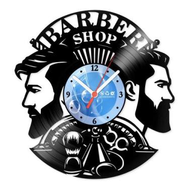 Imagem de Relógio De Parede Disco Vinil Comercial - Barber Shop 2 - VCM-021 - Mo