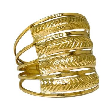 Imagem de Anel Em Ouro 18k 750 4 Meias Canas, 16