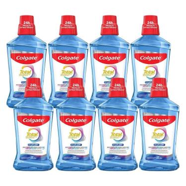 Imagem de Kit 8 Enxaguante Bucal Colgate Total 12 Clean Mint 500ml